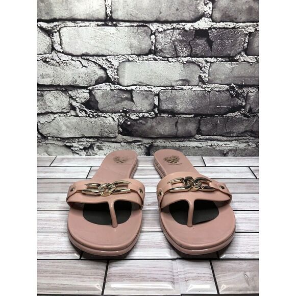 Vince Camuto Evolet Blush Rose Jelly Rubber Thong Sandals Women’s Sz 8M US/39EU - Picture 5 of 16